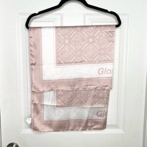 NWOT pink glossier scarf